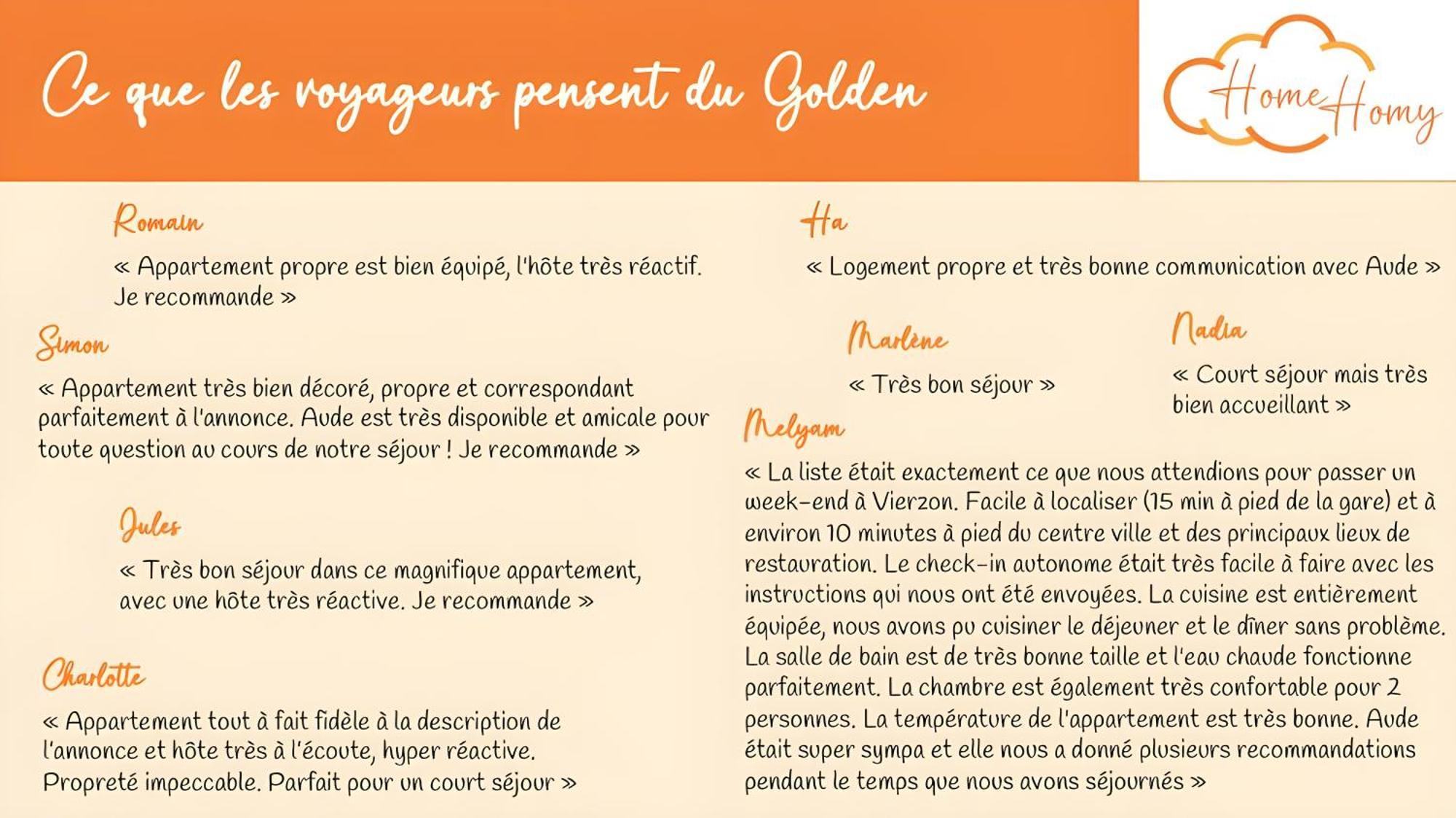 Le Golden - Home Homy Vierzon Εξωτερικό φωτογραφία
